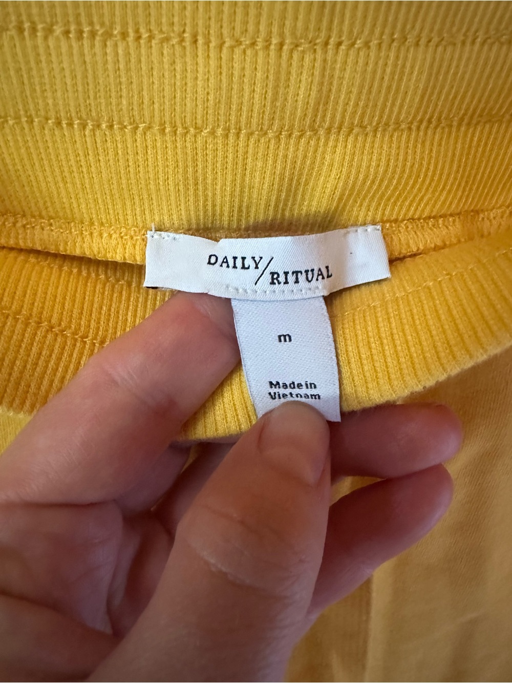 Daily Ritual Sunflower Yellow Drawstring Mini Skirt - Picture 2 of 3
